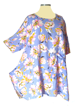 Summerline Two Longshirt in Zauber-A-Linie "VioletFlower" (00134)