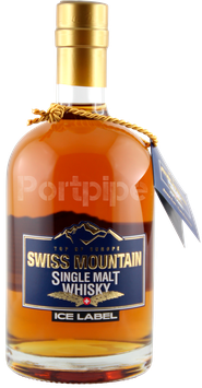 Swiss Mountain Single Malt Ice Label