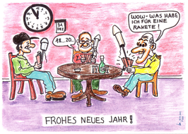 Postkarte frohes neues Jahr
