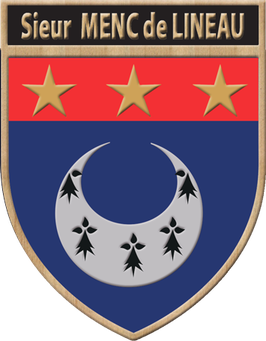 BLASONS famille Menc de Lineau et fresse de Lineau