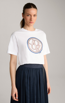 T-Shirt mit Glitzerlogo Joop!