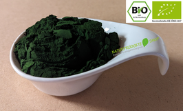 Bio Chlorella vulgaris Pulver in Rohkost Premium Qualität