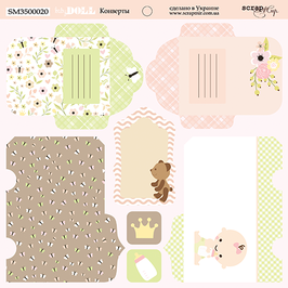 PSB-37 Hoja sobres 20x20 cm Baby Doll