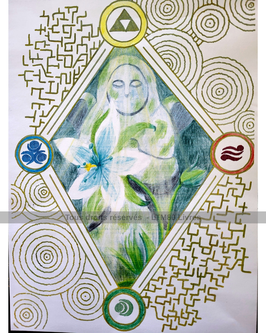 Illustration "Prière à la déesse"