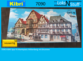 S7090 KIBRI Spur N Marktplatz Miltenberg mit Brunnen