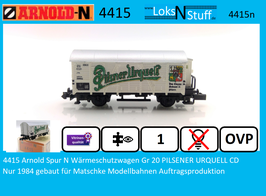 4415 Arnold Spur N Wärmeschutzwagen Gr 20 PILSENER URQUELL CD