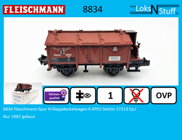 8834 Fleischmann Spur N Klappdeckelwagen K KPEV Stettin 17213 Ep.I