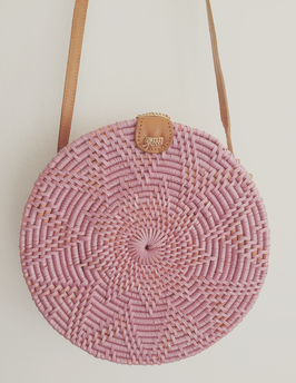 Pink roundiebag