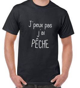 Tee-shirt J'peux pas j'ai pêche TSD020