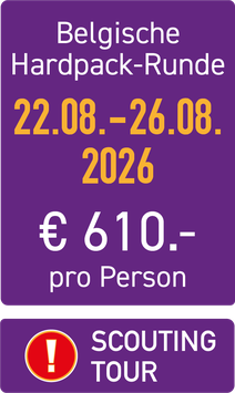 Scouting-Tour Belgische Hardpack-Runde