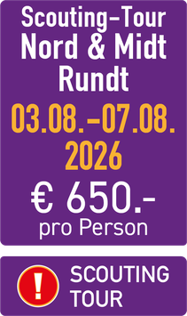 Scouting-Tour Dänemark "Nord & Midt Rundt"