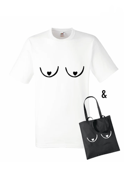"Fuck it It's just tits" Shirt + Tote bag (pre-order)