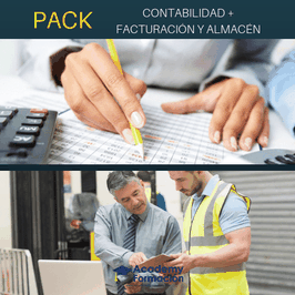 OFERTA! Cursos Online de Contabilidad + Facturación y Almacén. Titulaciones Incluidas.