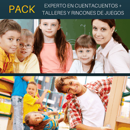 OFERTA! Cursos Online de Experto en Cuentacuentos + Curso Online de Talleres y Rincones de Juegos en Educación Infantil. Titulaciones Incluidas.