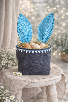 Osterkörbchen mit Hasenohren