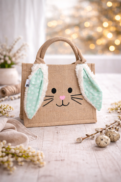 Süße Hasen-Jutetasche – der perfekte Begleiter für Frühling & Ostern