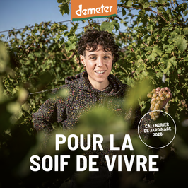 Dépliant Demeter avec calendrier biodynamique 2026