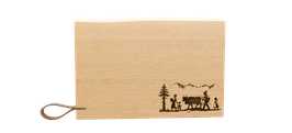 Holzschneidebrett "Sennenfamilie" NEU