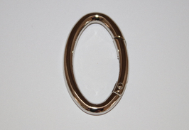 2x Karabiner OVAL silber Ellipse 48x29 ovale Form Ova-Karabiner Oval-Ring gross - € 2,20/St.