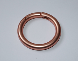 Rundkarabiner rosegold 40 mm / 53 mm kupferrot Ring-Karabiner Taschenring LETZTER