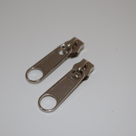 Zipper silber - 10er Pack (€ 0,25/St.) 5mm Schiene