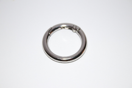 2x Rundkarabiner silber 34 mm / 24 mm Taschenring Ringkarabiner - € 2,00/St. RE