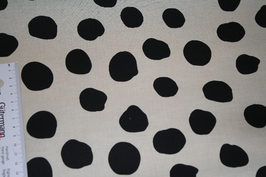 beschichtete Baumwolle Dots schwarz auf weiß Mix & Match Punkte Poppy Fabrics