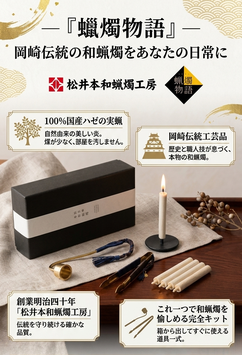 初めてでも楽しめる「蝋燭物語®」キット