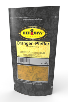 Orangen-Pfeffer Gewürzmischung 100g Herrmann Gewürze 5010