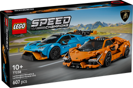 LEGO® Speed Champions 77238 Lamborghini Revuelto und Huracán STO