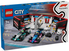 LEGO® City 60444 F1® Garage mit Mercedes-AMG & Alpine Rennautos