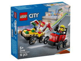 LEGO® City 60458 Pizzalieferwagen vs. Löschauto