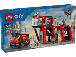 LEGO® City 60414 Feuerwehrstation mit Drehleiterfahrzeug