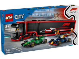 LEGO® City 60445 F1® Transporter mit RB20 & AMR24 F1® Rennautos