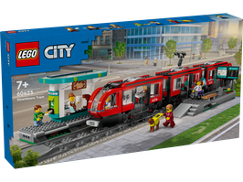 LEGO® City 60423 Straßenbahn mit Haltestelle
