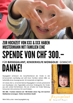 Spende verschenken