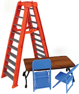 Ultimate Ladder & Table Playset orange