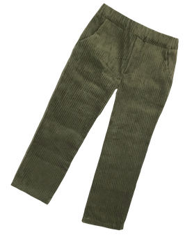 Hose Breitcord grün