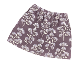 Rock Babycord Blumen flieder