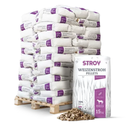Strohpellets Einstreu 65 x 15 kg Weizenstroh 400% Saugkraft Keimfrei