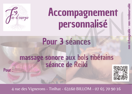 Accompagnement personnalisé de 3 séances