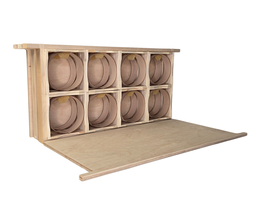 APIWELT System in System für Zander ganz, (2 Trennschied+2 Trägerrahmen+16 Standard WH-Rähmchen 16 runde WH-Rähmchen, inkl. Wachsstereifen + Verpackungen (montiert)
