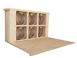 APIWELT System in System für DNM ganz, (2 Trennschied+2 Trägerrahmen +12 Standard WH-Rähmchen 12 runde WH-Rähmchen, inkl. Wachsstereifen + Verpackungen (montiert)
