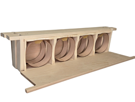 APIWELT System in System für Zander halb, (2 Trennschied+2 Trägerrahmen +8 Standard WH-Rähmchen 8 runde WH-Rähmchen, inkl. Wachsstereifen + Verpackungen (montiert)
