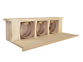 APIWELT System in System für DNM halb, (2 Trennschied+2 Trägerrahmen +6 Standard WH-Rähmchen 12 runde WH-Rähmchen, inkl. Wachsstereifen + Verpackungen (montiert)
