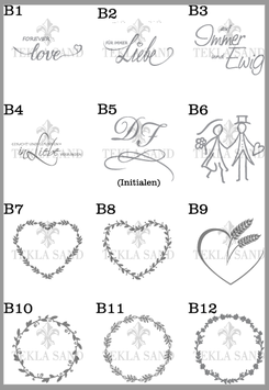 Gravur Grafiksymbol Preisgruppe B