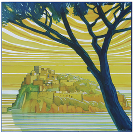 CARTAROMANA 100x100 CM. SU TELA