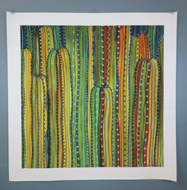 CEREUS 80X80 CM. NO FRAME
