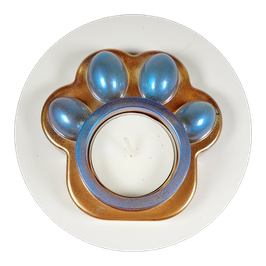 Pfotenteelicht Braun Blau