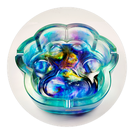 Aschenbecher in Pfotenform Bunt